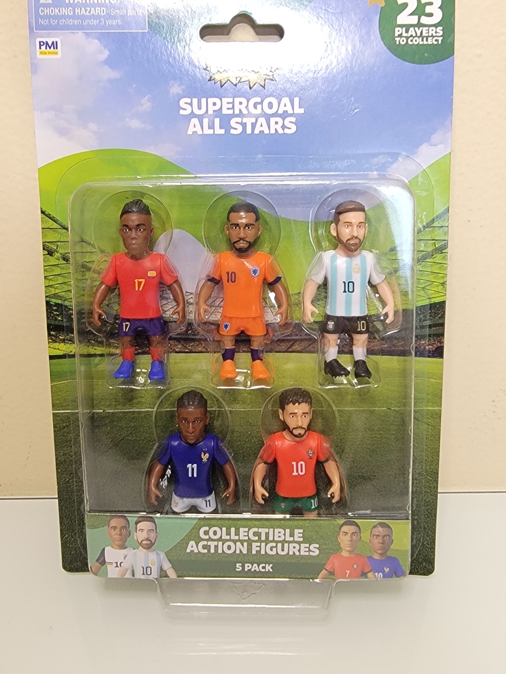 Mi Supergoal All Stars 5-Pack Action Figures - Red, Orange, Blue, White, Green